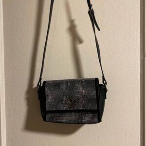 Valentino Orlandi Women bag studded crossbody bag black and silver